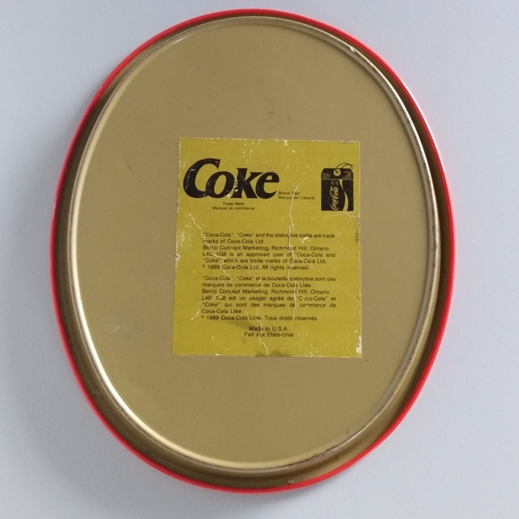 Vintage 1989 Santa Tray Metal - Picture 7 of 10